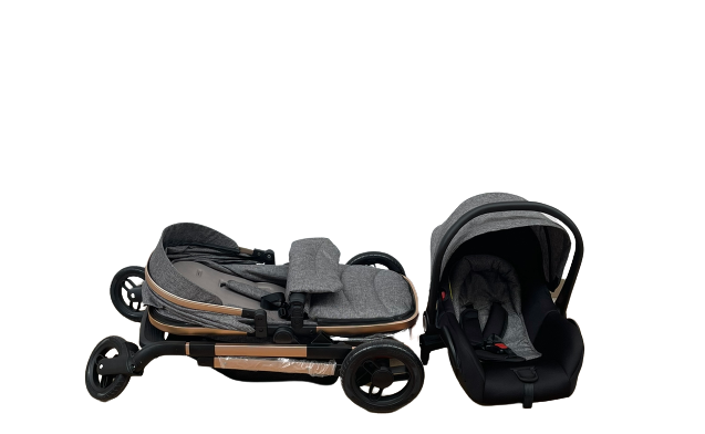 Carucior Teknum 3 in 1 , 0-36 luni, transformabil, reversibil, ultrapliabil, usor si practic cu roti cauciuc, culoare ROSU, TR_508C_ROSU