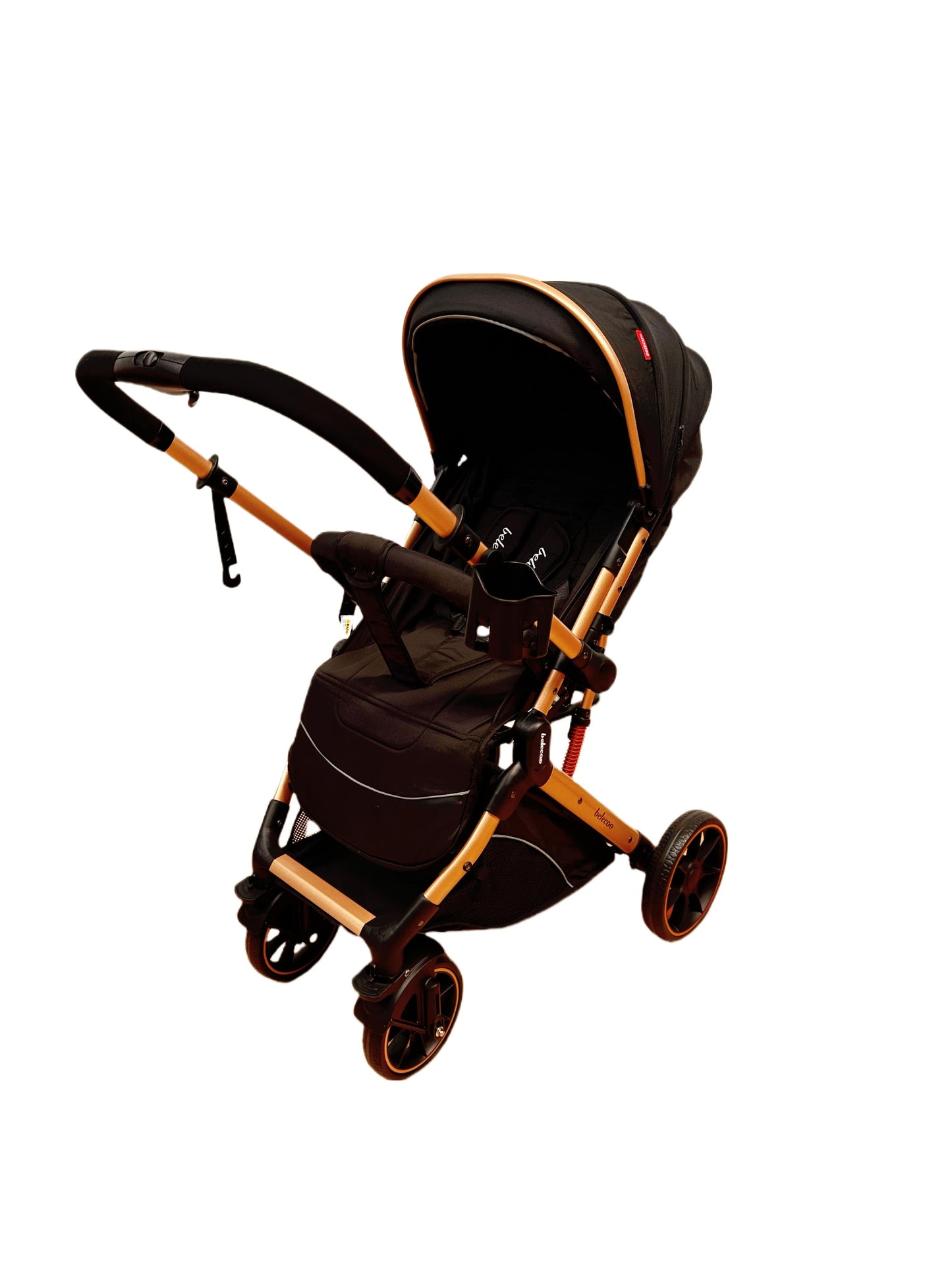 Carucior sport Belecoo, cu maner reversibil , pozitie somn, pliere tip troller, max 15 kg, 6-36 luni, BBDB1, NEGRU