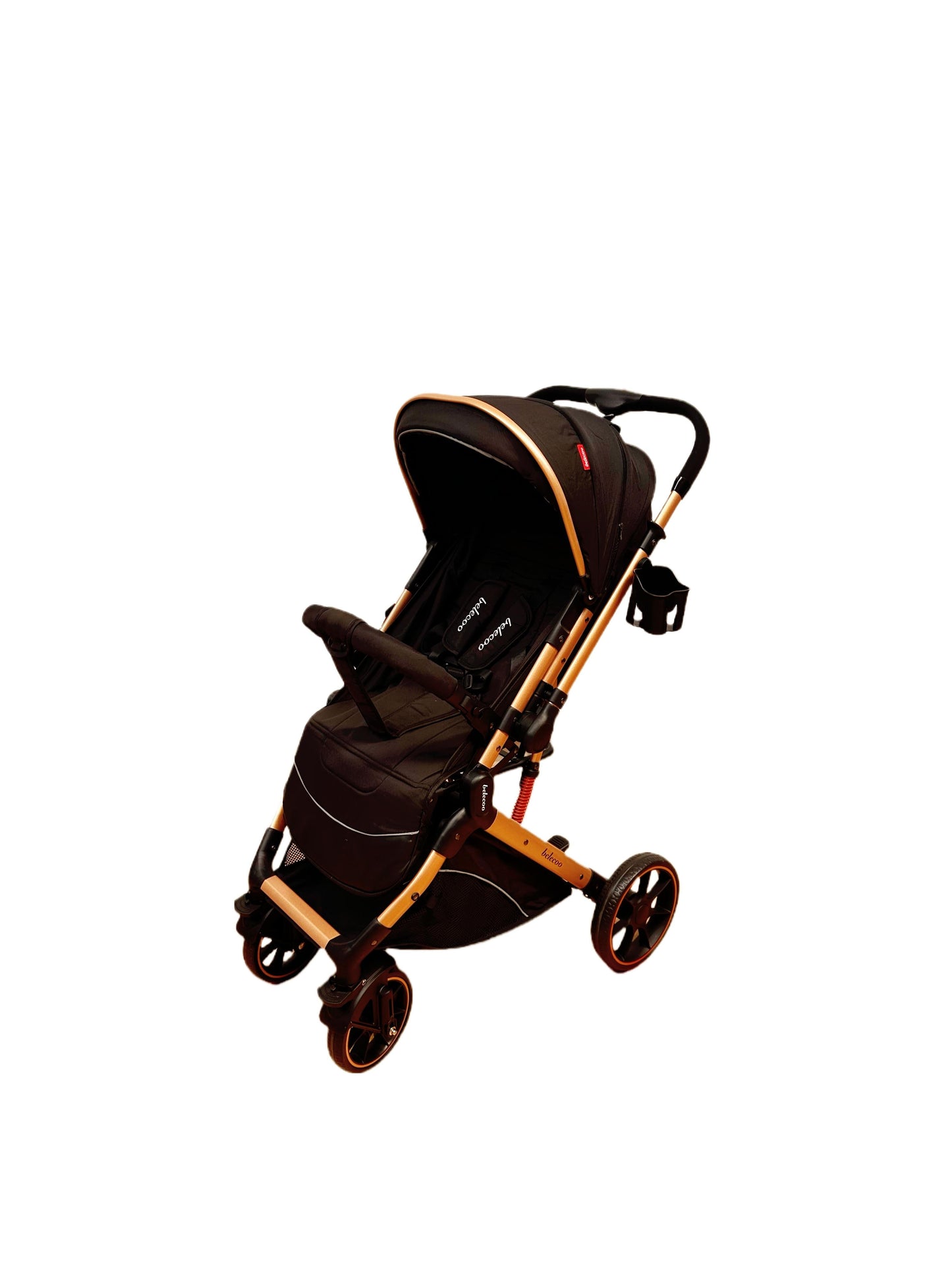 Carucior sport Belecoo, cu maner reversibil , pozitie somn, pliere tip troller, max 15 kg, 6-36 luni, BBDB1, NEGRU