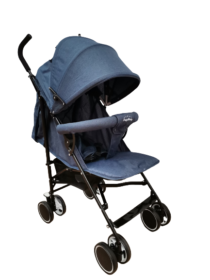 Carucior sport usor si compact, cu inchidere tip umbrela , culoare Albastru