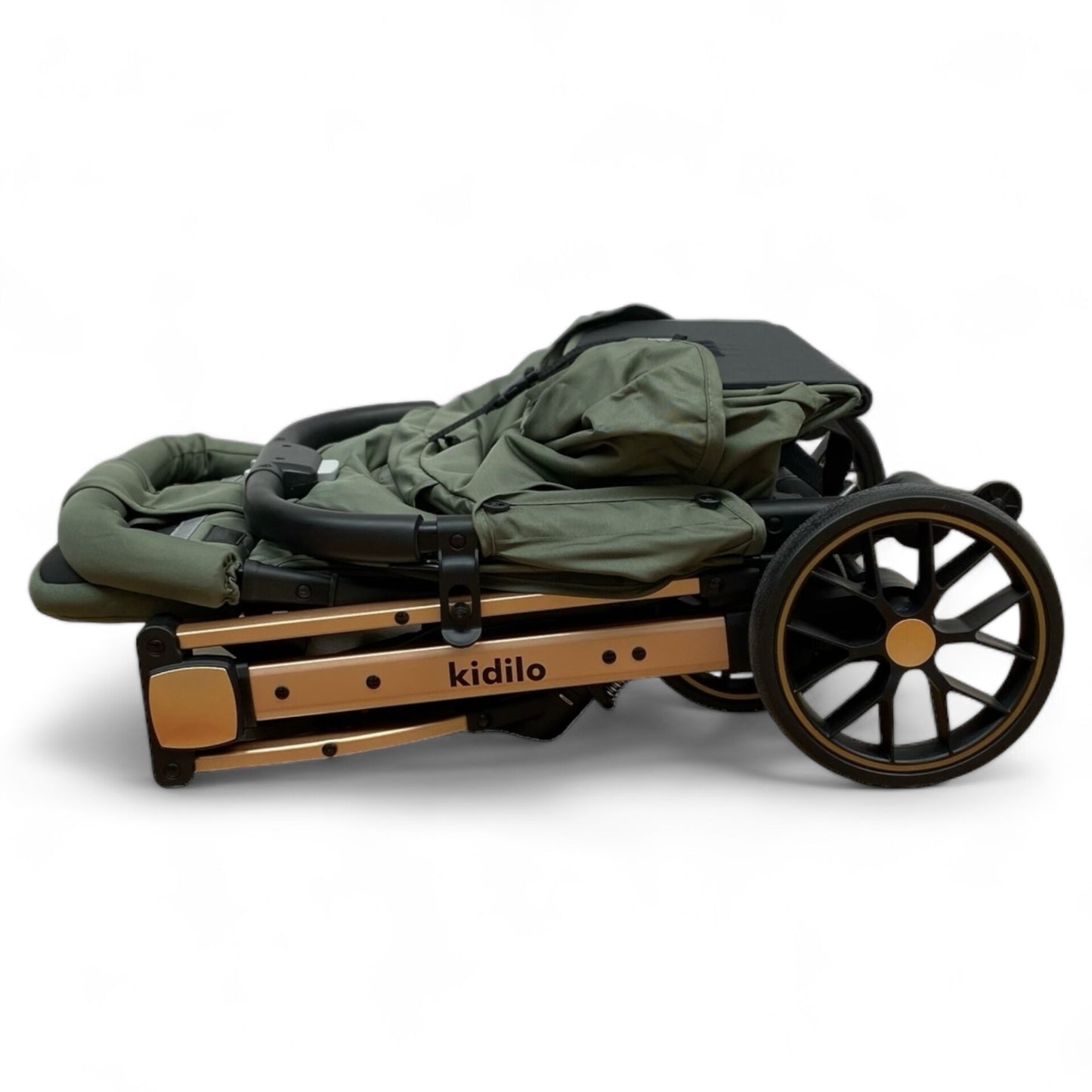 Carucior sport, cu inchidere compacta, sistem troller, pozitie somn , verde armi