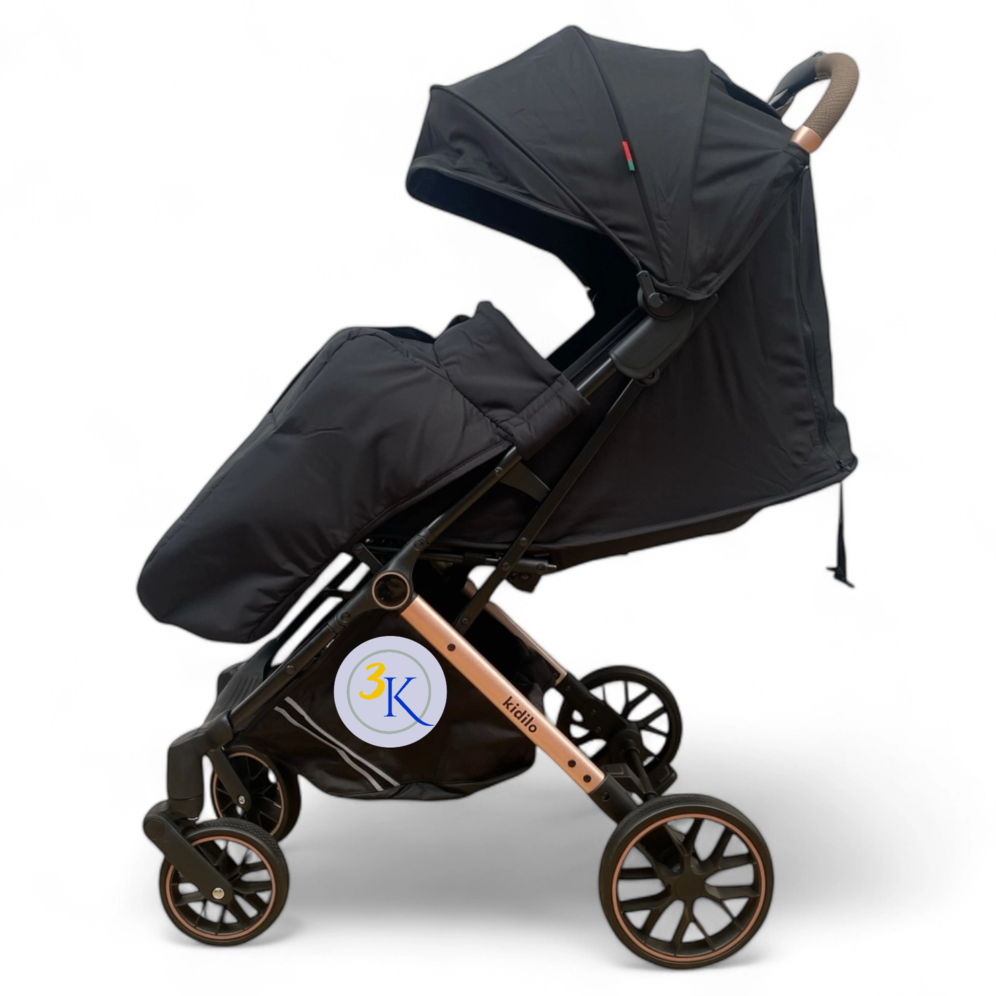 Carucior sport calitate superioara ,cu husa protectie vreme rece, inchidere compacta, sistem troller, pozitie somn , negru