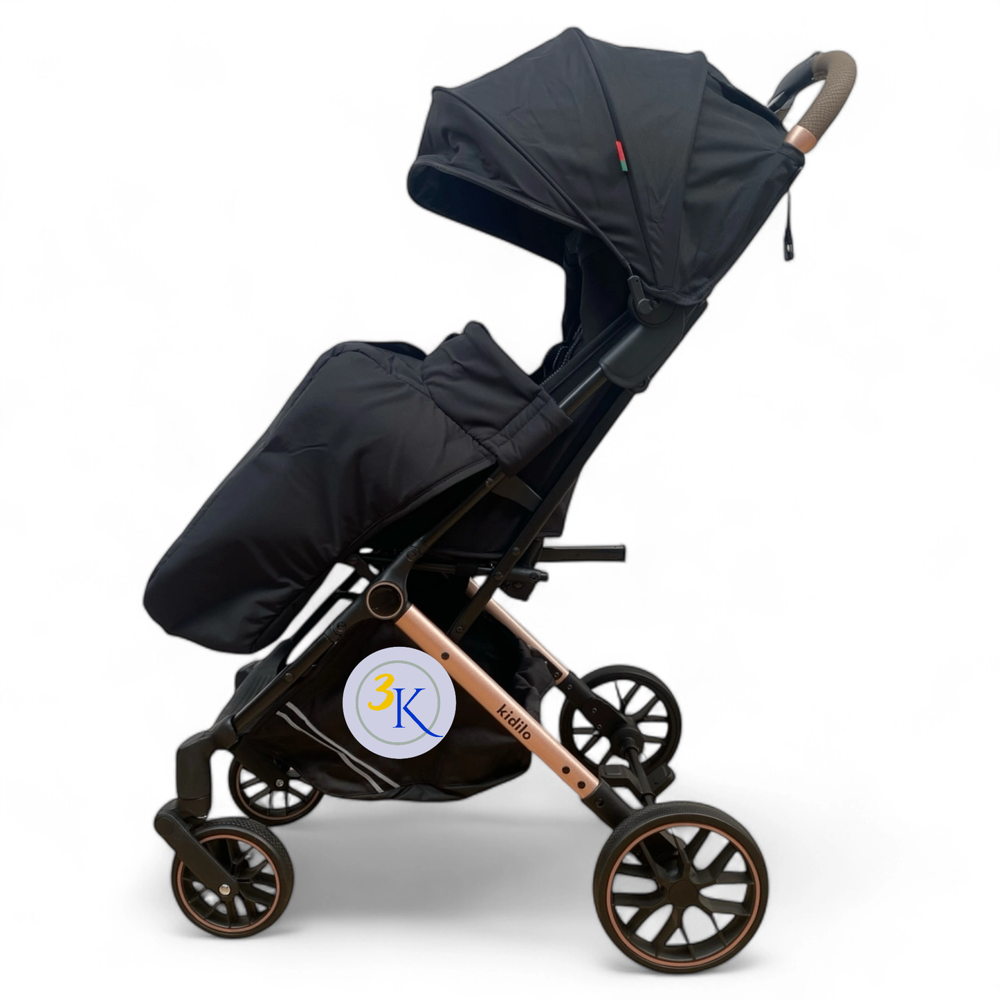 Carucior sport calitate superioara ,cu husa protectie vreme rece, inchidere compacta, sistem troller, pozitie somn , negru