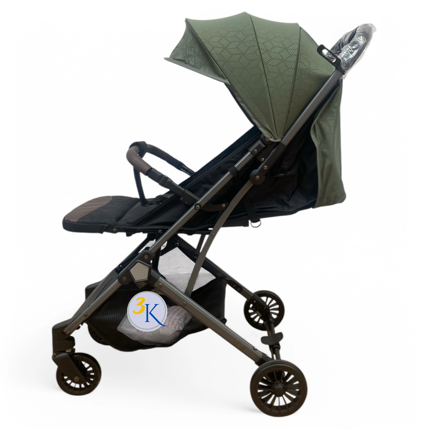Carucior sport troler ,cu pozitie somn si protectie insecte, verde