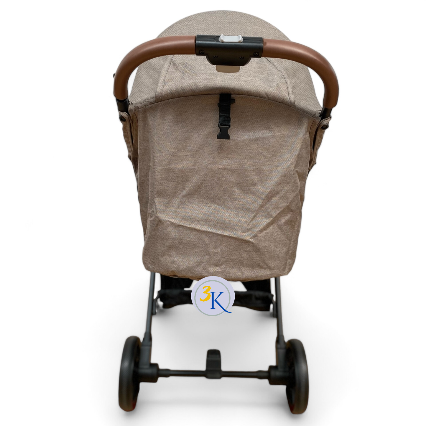 Carucior sport cu inchidere tip troler, copertina extra, pentru avion, culoare BEJ