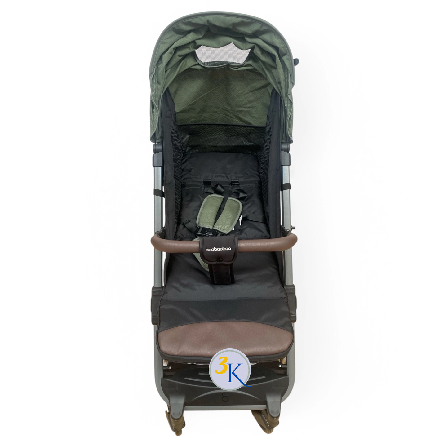 Carucior sport troler ,cu pozitie somn si protectie insecte, verde
