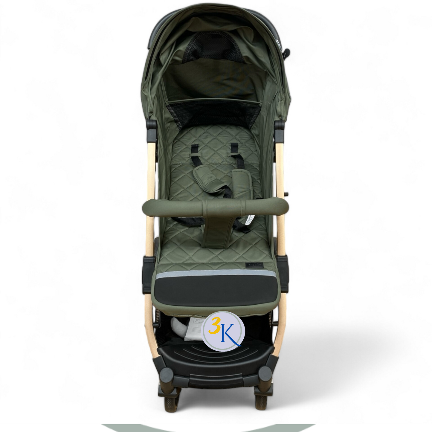 Carucior sport, cu inchidere compacta, sistem troller, pozitie somn , verde armi