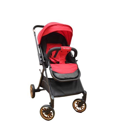 Carucior Sport tip troller cu maner reversibil si pozitie somn generoasa, rosu