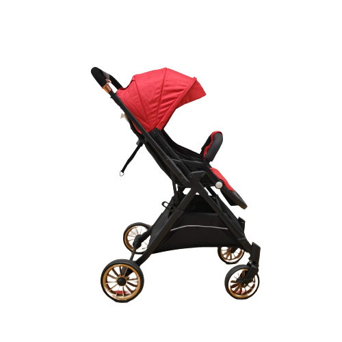 Carucior Sport tip troller cu maner reversibil si pozitie somn generoasa, rosu