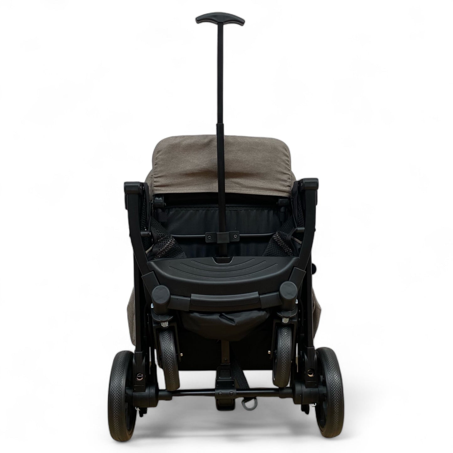 Carucior sport cu inchidere tip troler, copertina extra, pentru avion, culoare BEJ