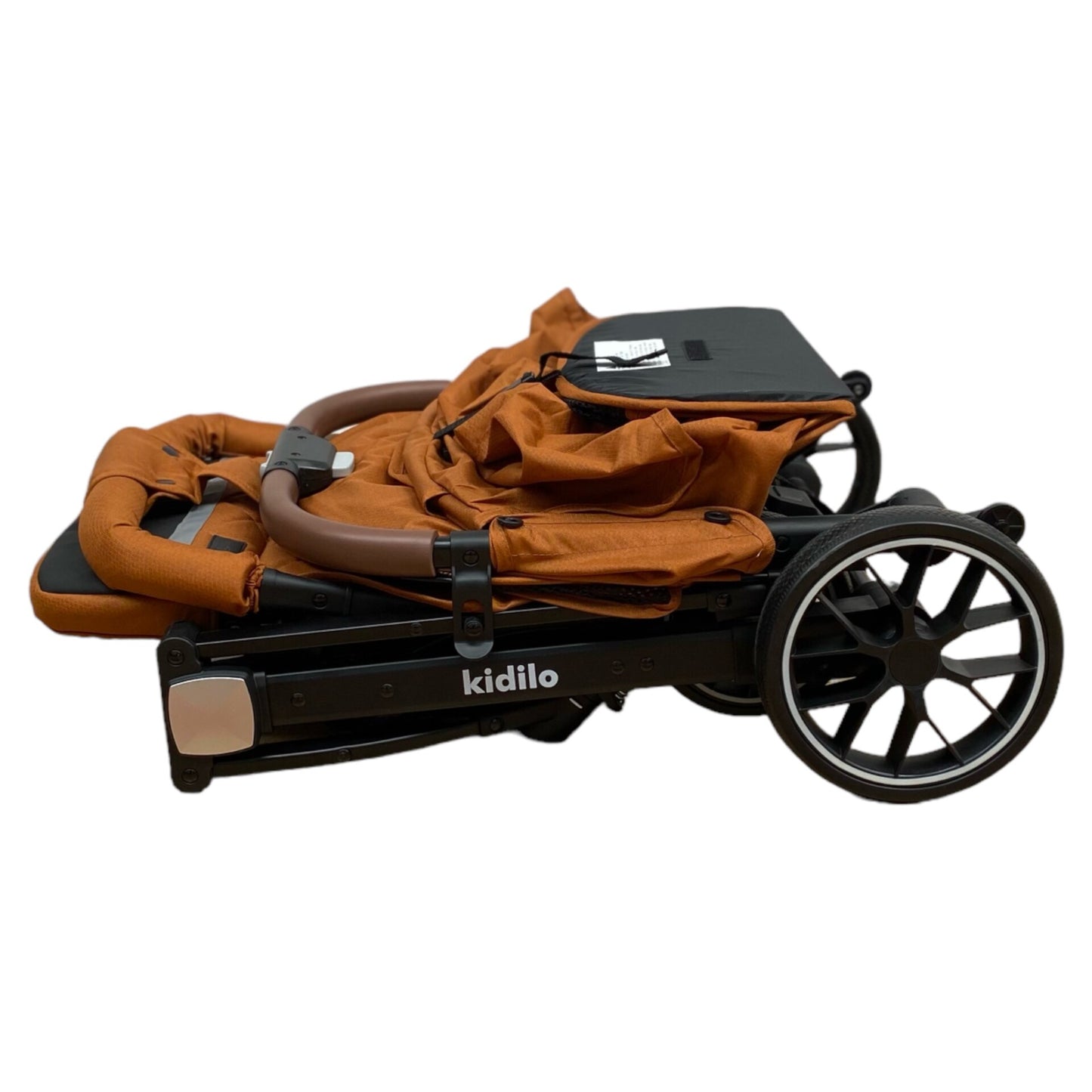 Carucior sport cu inchidere tip troler, copertina extra, pentru avion, culoare, ORANGE