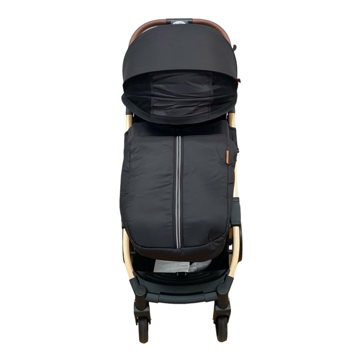 Carucior sport, cu inchidere compacta, sistem troller, pozitie somn si protectie vreme rece, NEGRU