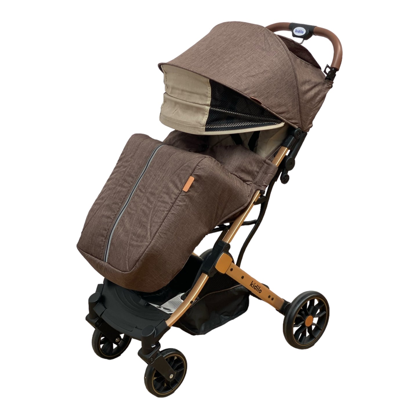 Carucior sport, cu inchidere compacta, sistem troller, pozitie somn si protectie vreme rece,MARO