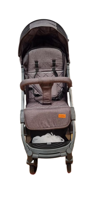 Carucior sport cu inchidere tip troler, copertina extra, pentru avion,culoare GRI