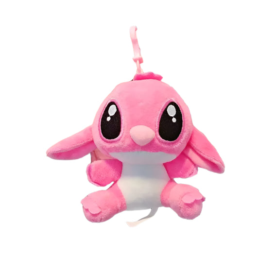 Jucarie Plus Stitch Lilo 3+ ani,  Breloc, 11cm culoare Roz