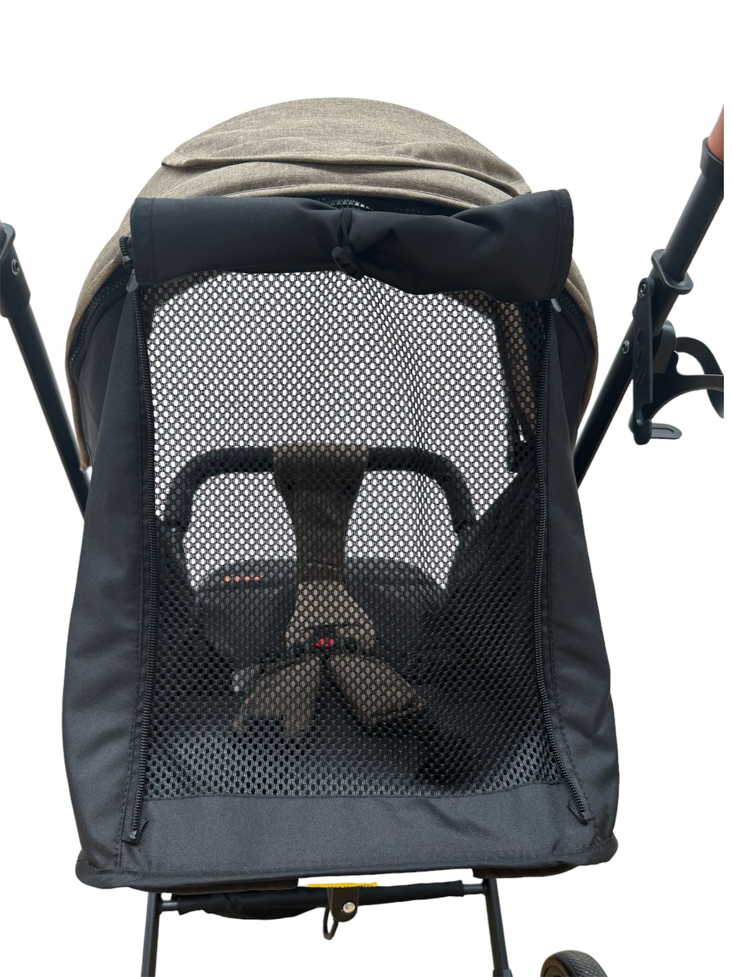 Carucior sport cu maner reversibil , pozitie somn, pliere tip troller, 6-36 luni,  culoare bej