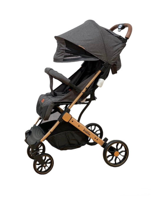 Carucior sport, cu inchidere compacta, sistem troller, pozitie somn , GRI