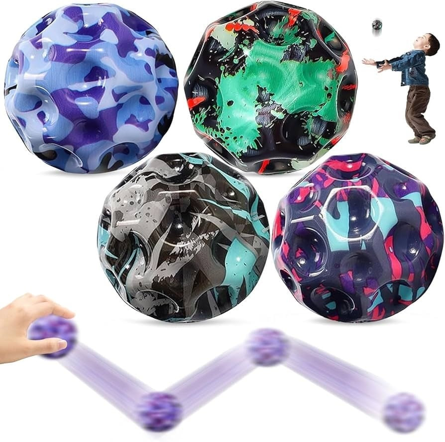 Minge saritoare Moon Ball , 7 centimentri, multicolor