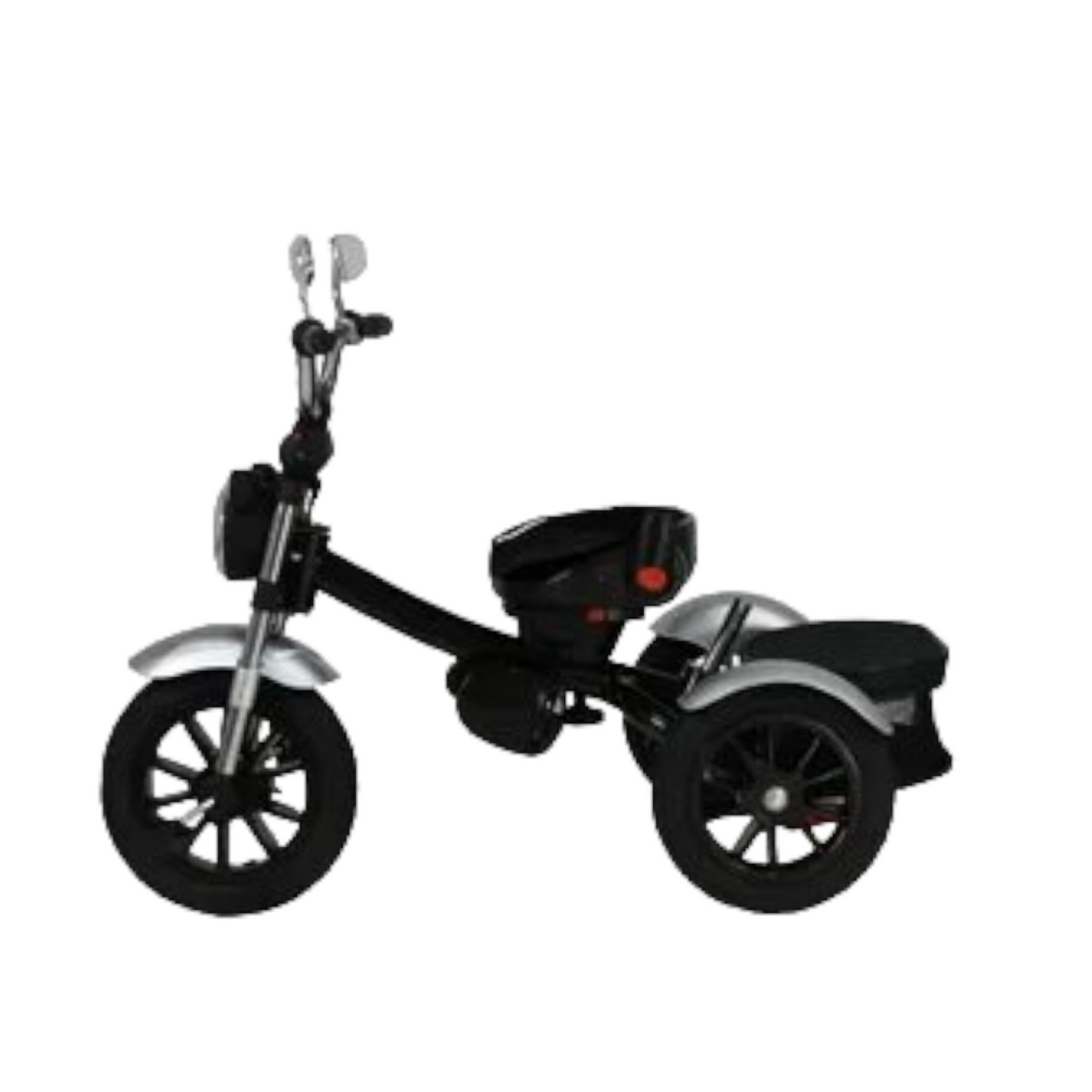 Tricicleta evolutiva, cu pozitie somn, scaun rotativ, muzica si lumini, culoare albastru,