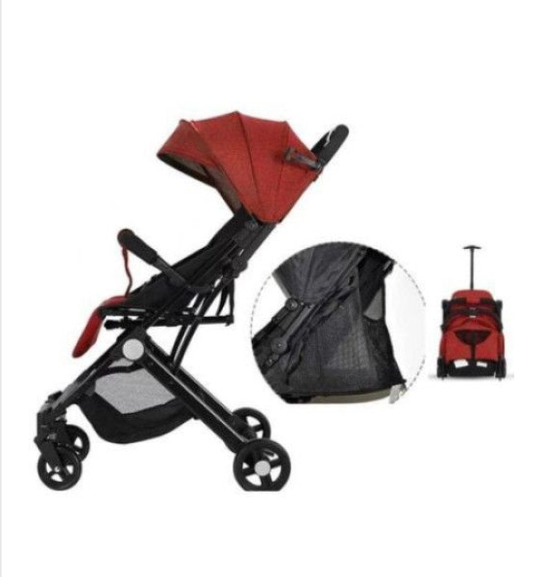 Carucior sport cu inchidere compacta tip troller, usor si pracic ,rosu