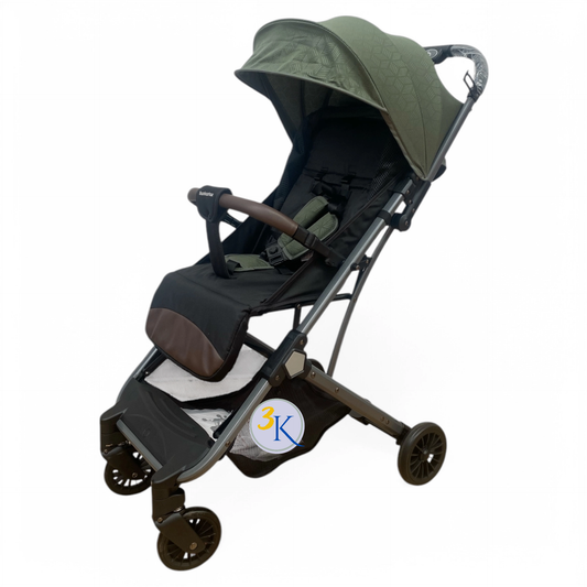 Carucior sport  troler ,cu pozitie somn si  protectie insecte, verde