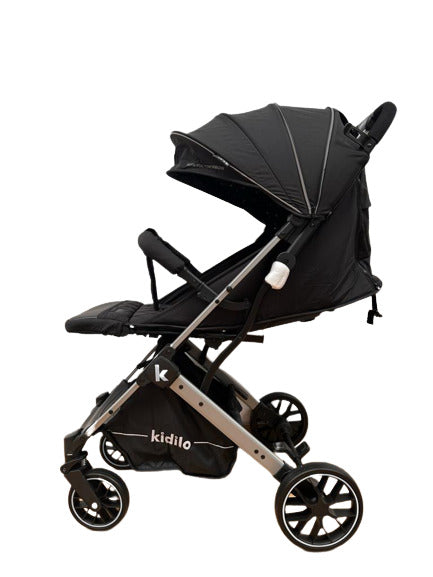 Carucior sport calitate superioara KIDILO 12, cu inchidere compacta, sistem troller, pozitie somn