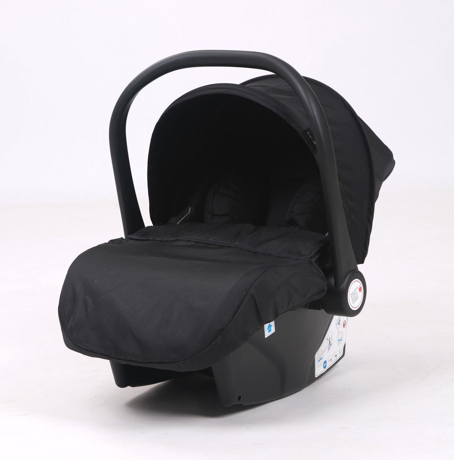 Carucior 3 in 1, BBD T5, Transformabil, Maner reversibil,  Cadrul aluminiu, Cu landou si salteluta moale, Include saculet de picioare, Geanta pentru parinti, Sustine 22 kg, Negru