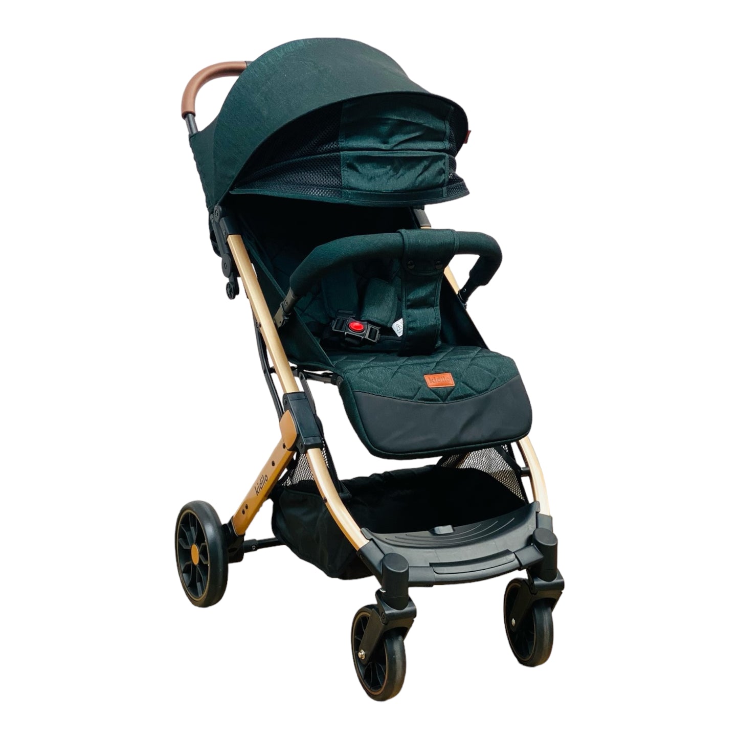 Carucior sport, cu inchidere compacta, sistem troller, pozitie somn si protectie vreme rece, VERDE