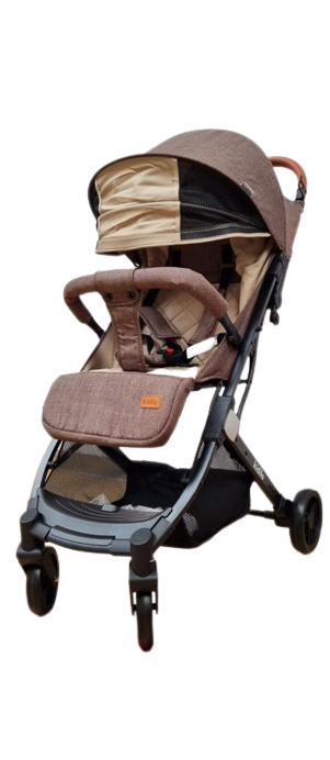 carucior sport tip troler pentru avion culoare maro 