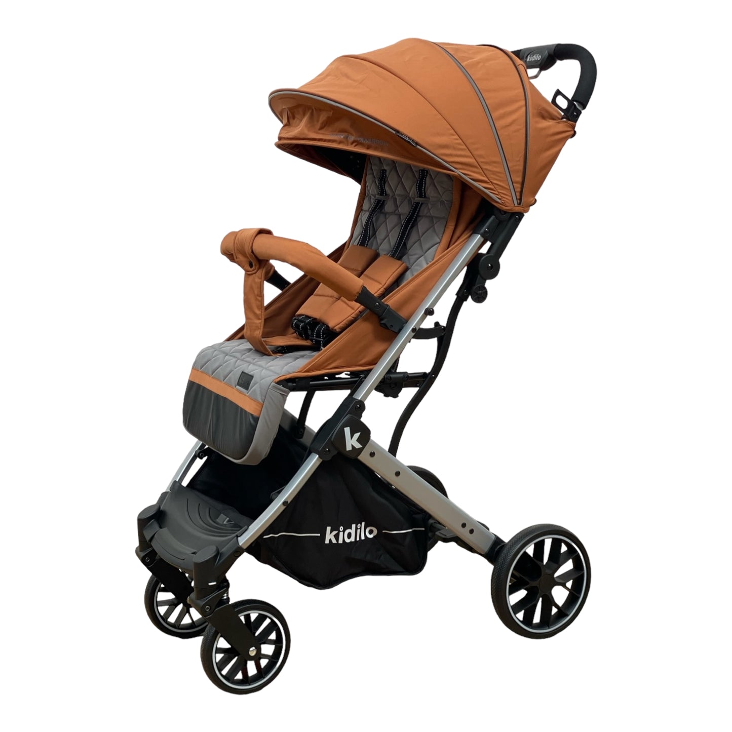 Carucior sport calitate superioara KIDILO 12, cu inchidere compacta, sistem troller, pozitie somn