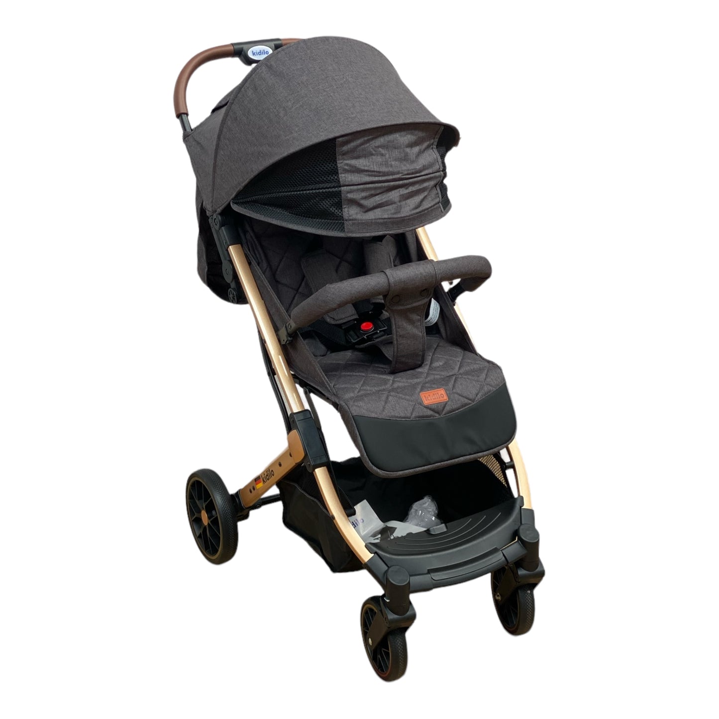 Carucior sport, cu inchidere compacta, sistem troller, pozitie somn , GRI