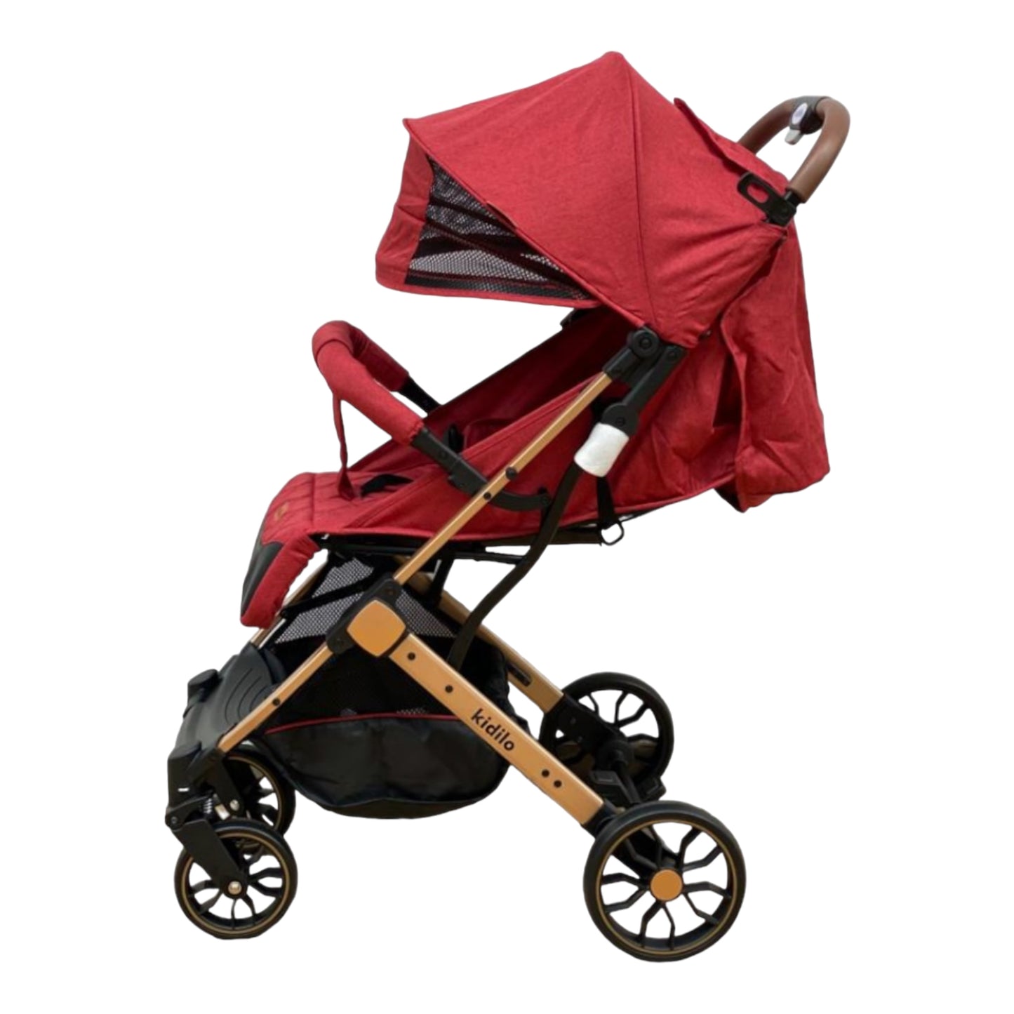 Carucior sport, cu inchidere compacta, sistem troller, pozitie somn  ROSU