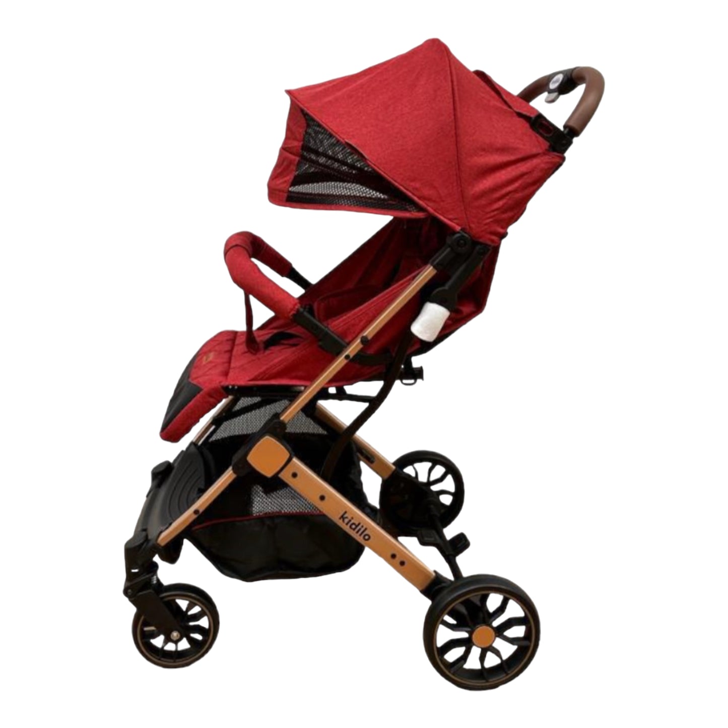 Carucior sport, cu inchidere compacta, sistem troller, pozitie somn  ROSU