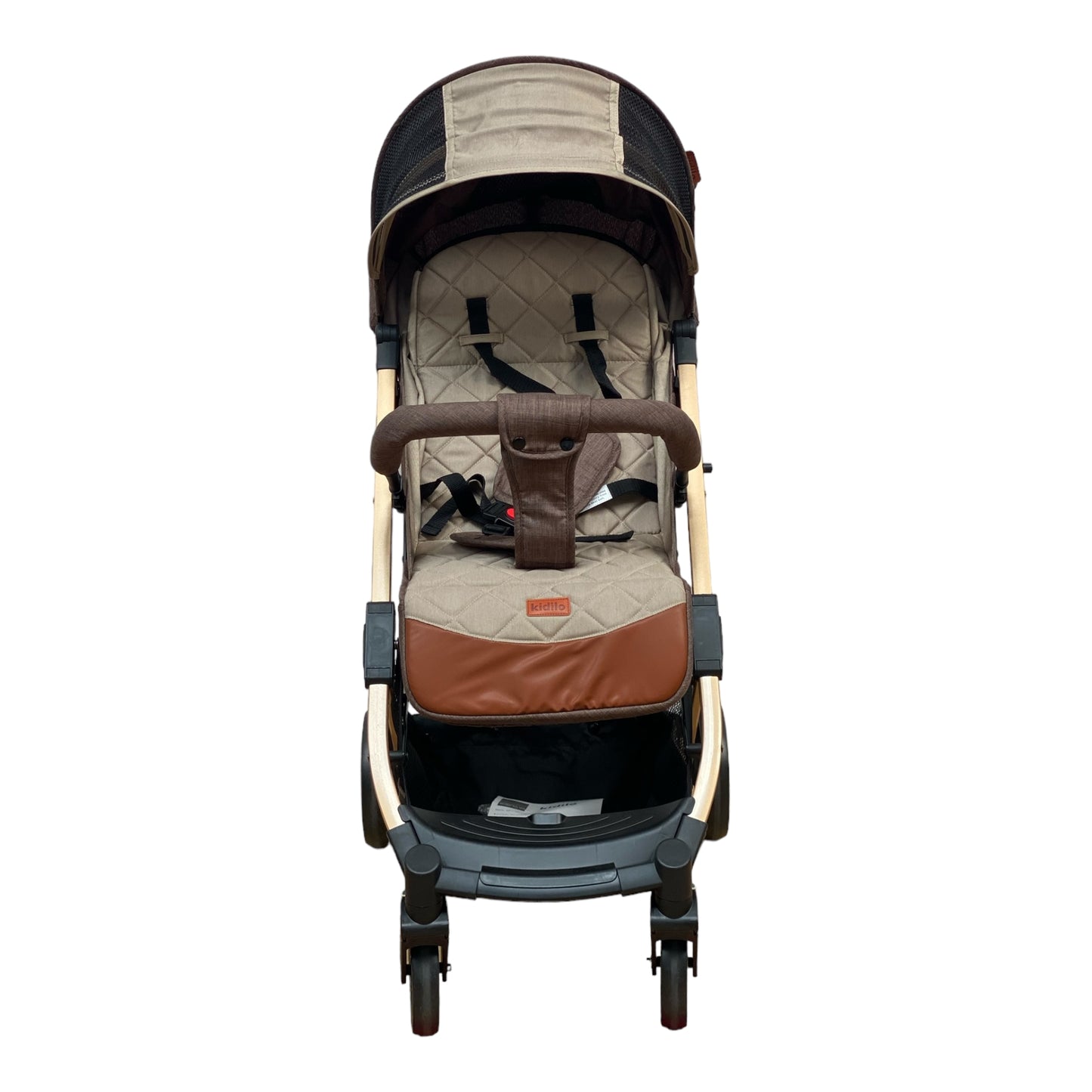 Carucior sport, cu inchidere compacta, sistem troller, pozitie somn , maro