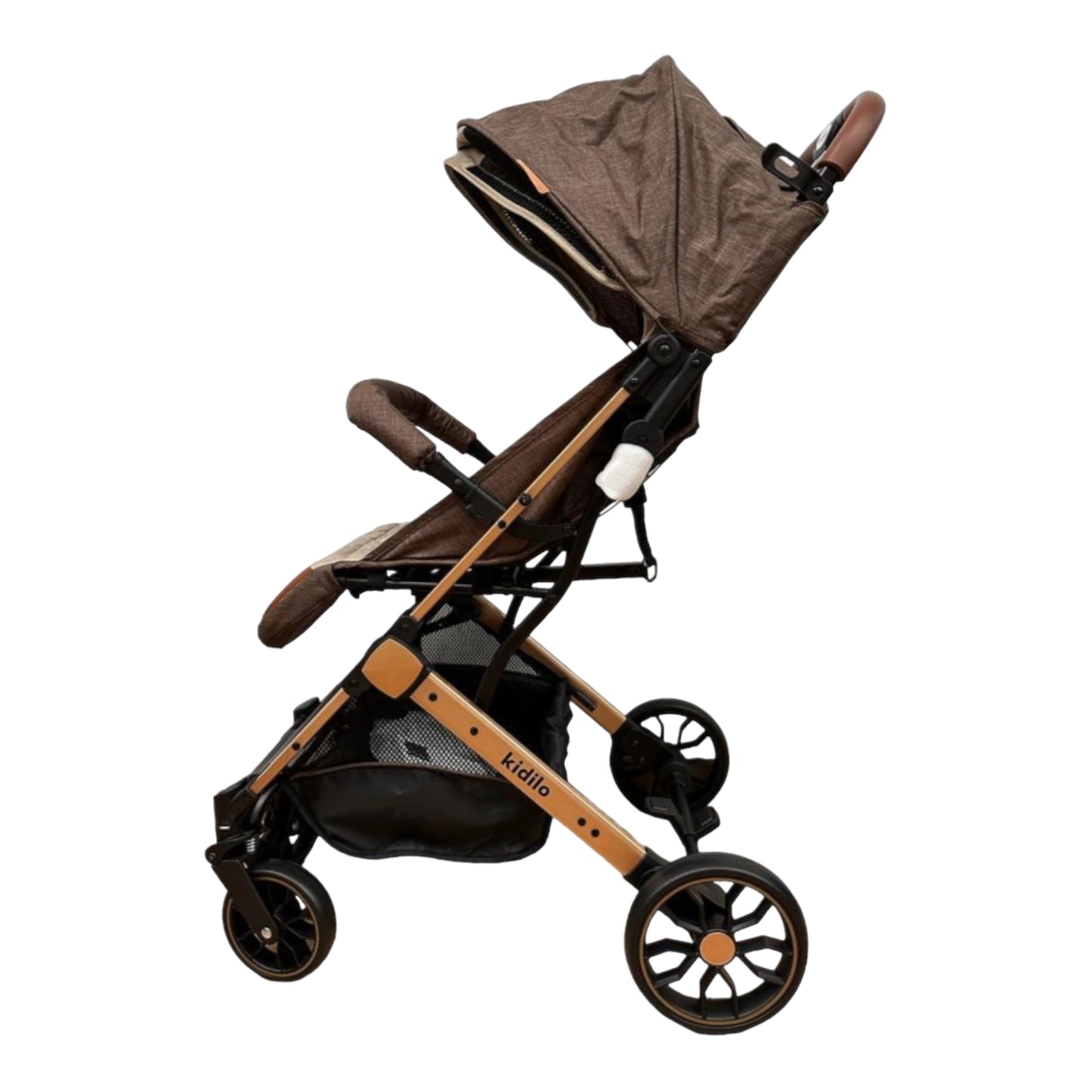 Carucior sport, cu inchidere compacta, sistem troller, pozitie somn , maro