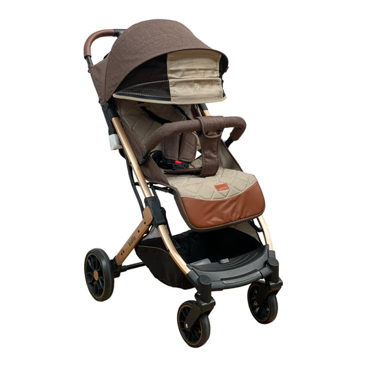 Carucior sport, cu inchidere compacta, sistem troller, pozitie somn , maro