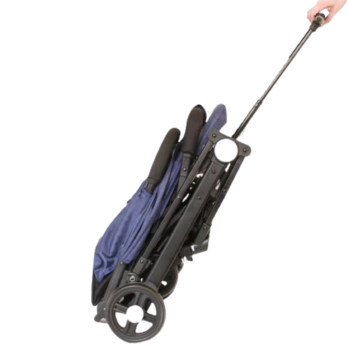 Carucior sport cu inchidere compacta tip troller, poziti4 somn confortabila  usor si practic ,culoare albastru