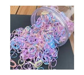 Elastice de Par, Silicon, Colorate , 100 buc